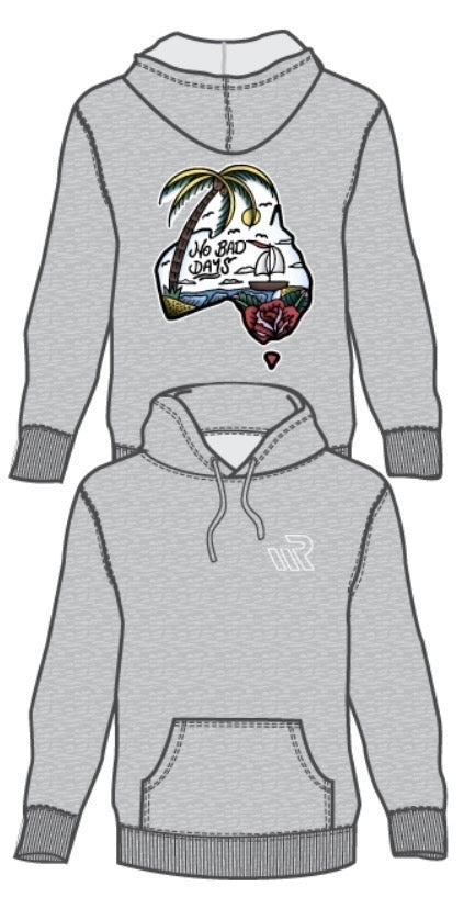 GREY NO BAD DAYS HOOD