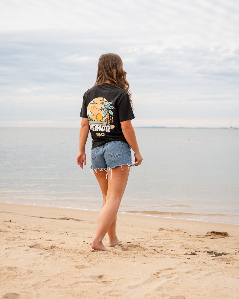 FADED COAL NEW AGE HEAVY TEE