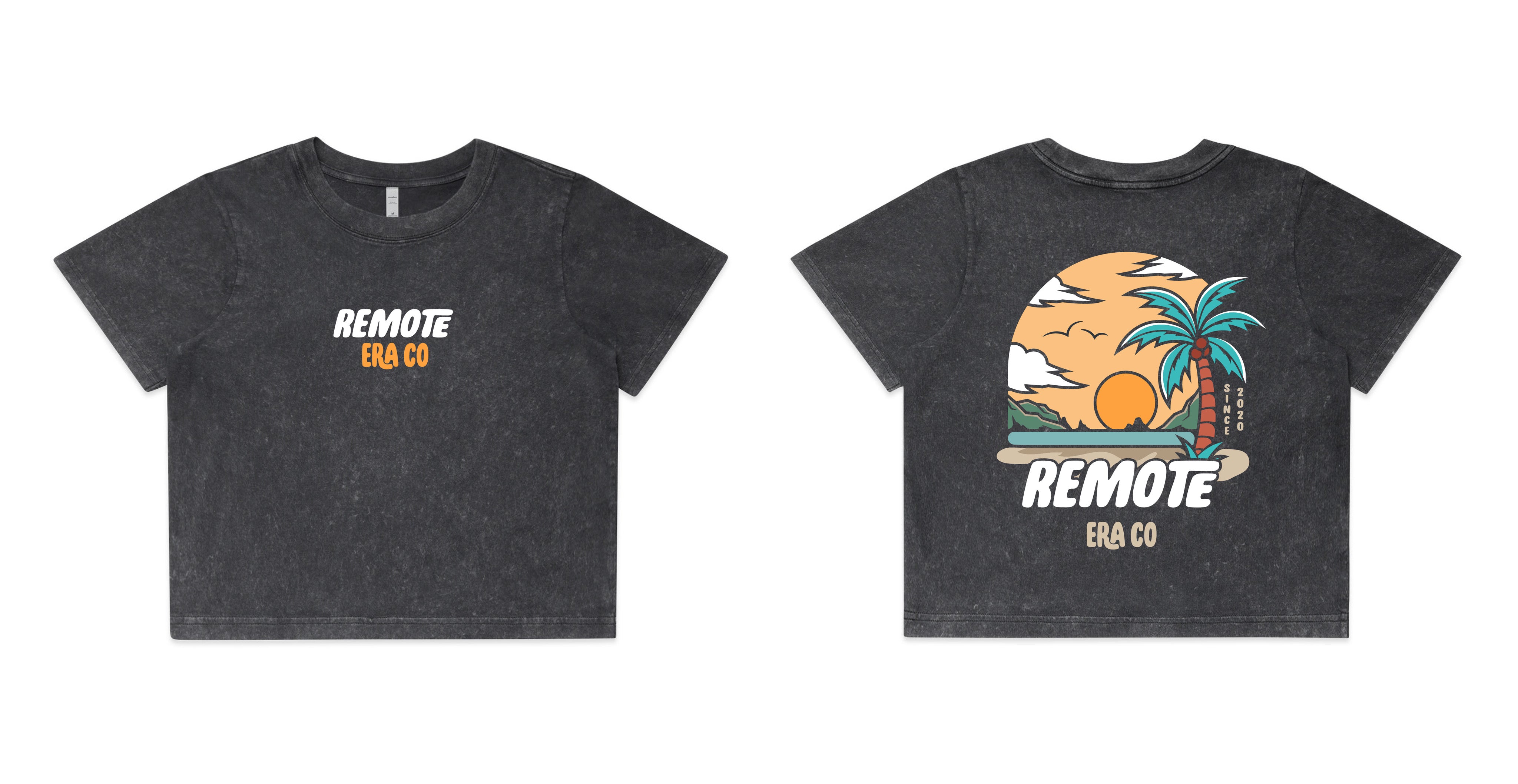 LADIES STONE WASH CROP