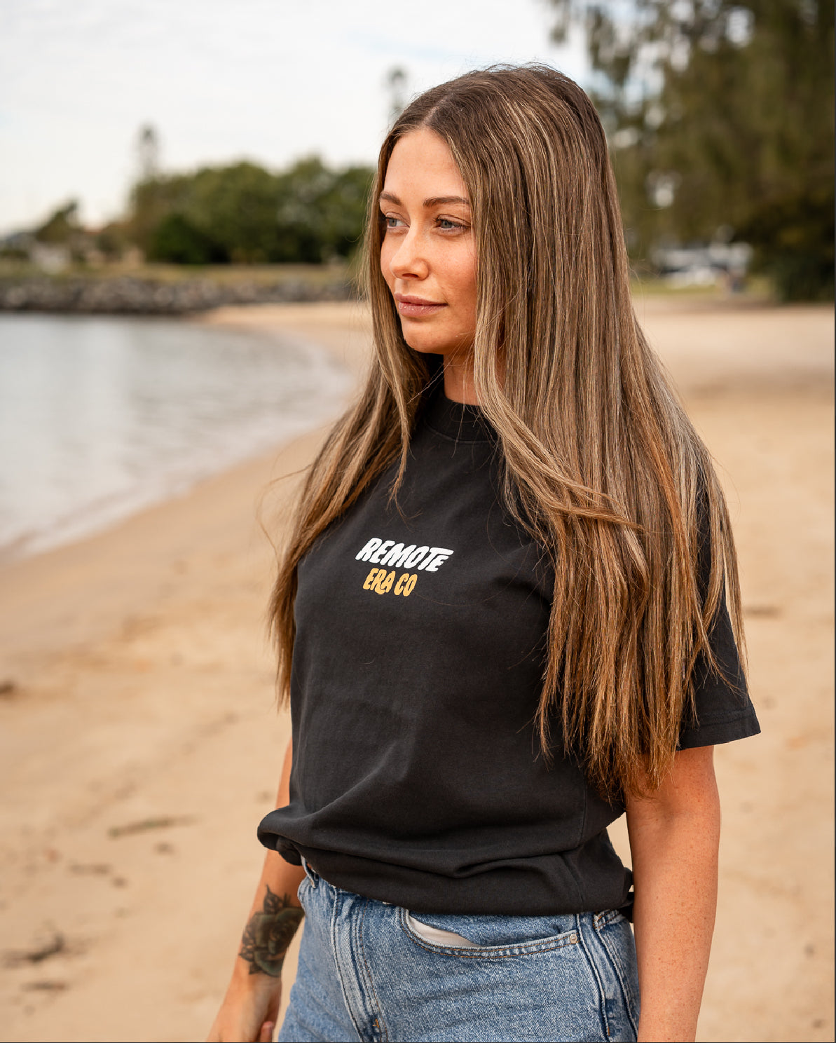 FADED COAL NEW AGE HEAVY TEE